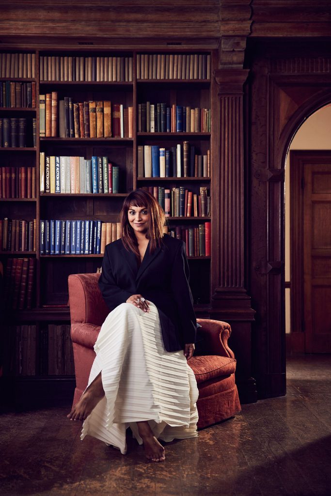 Danielle De Niese photographed at Glydnebourne by Alun Callender for Harpers Bazaar