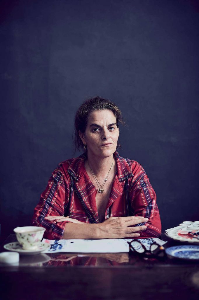 Tracey Emin photographed at home by Alun Callender for The ST Magazine