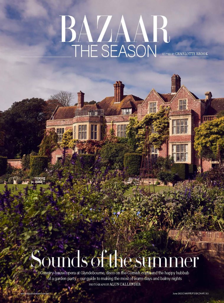 Danielle De Niese photographed at Glydnebourne by Alun Callender for Harpers Bazaar